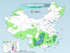 南方强降雨减弱高温缓和